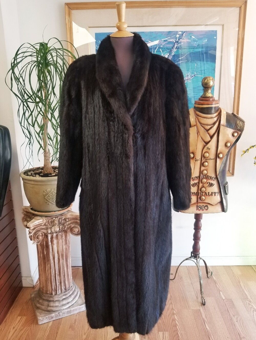 Vintage  Dark Brown Mink Coat